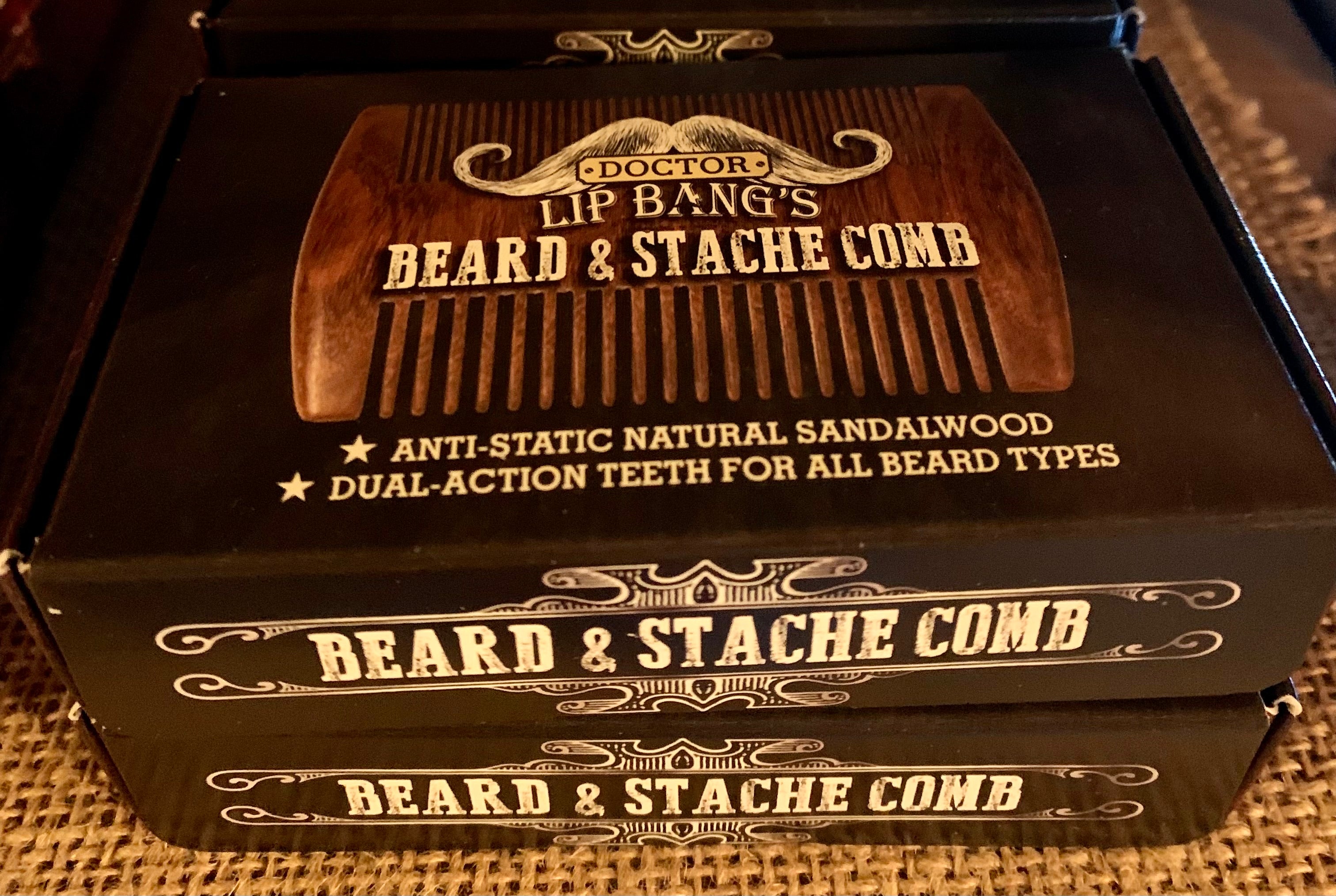 Doctor Lip Bang's Beard and Stache Comb