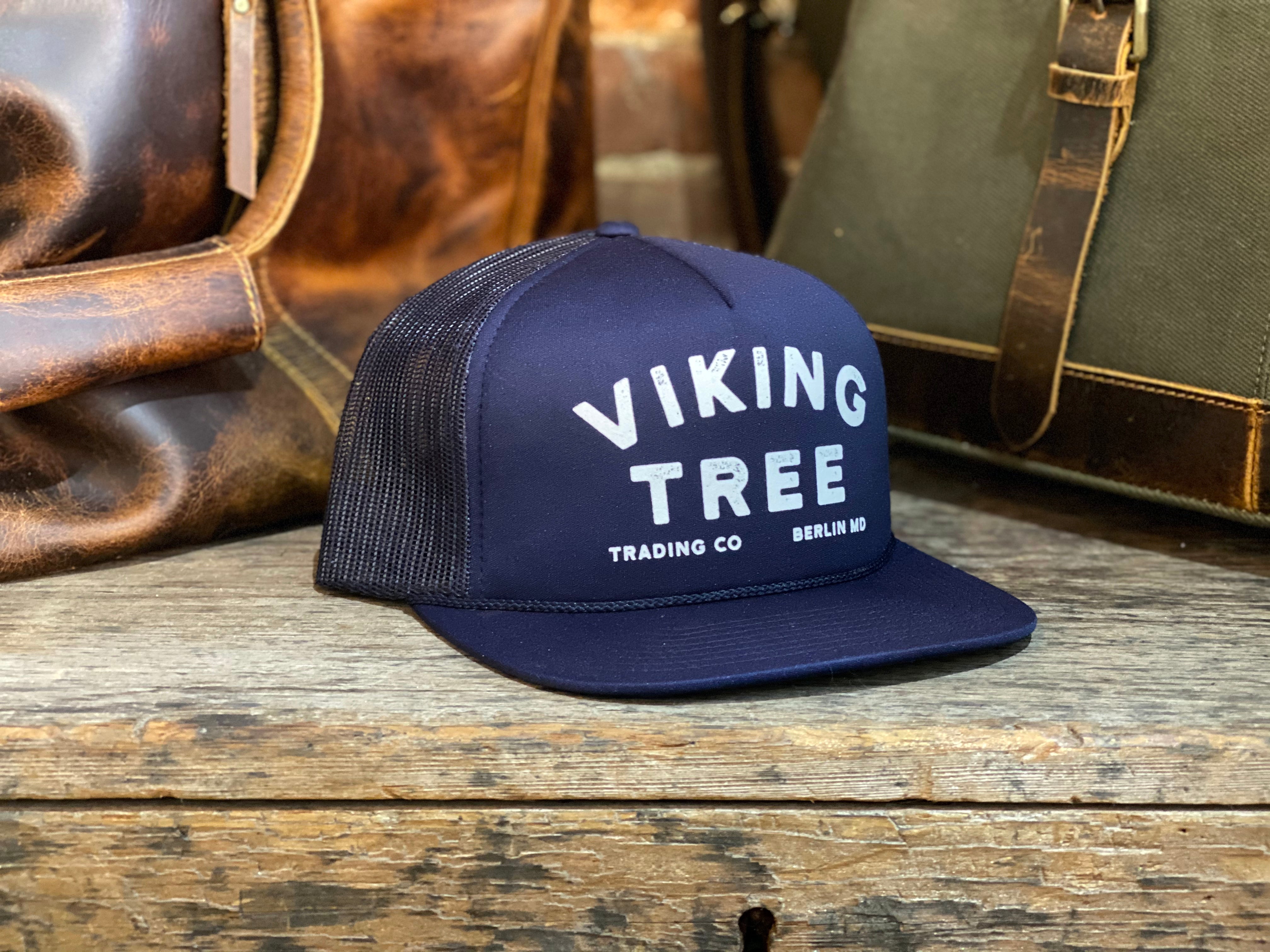 Viking Tree Stamp Logo Trucker Hat